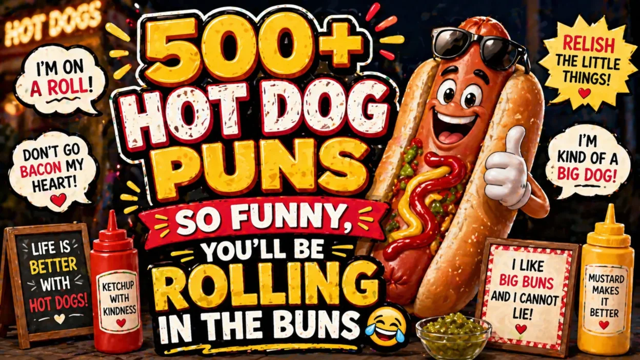 500+ Hot Dog Puns So Funny, You’ll Be Rolling in the Buns 🤣