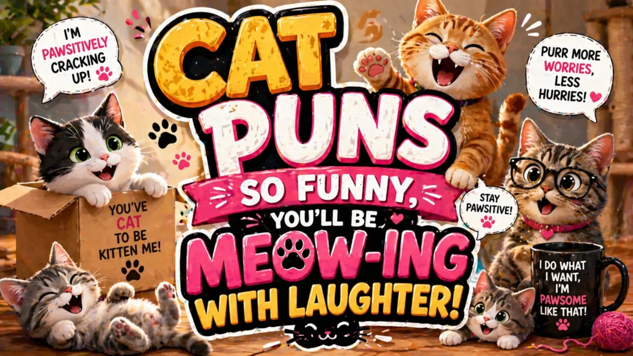 Cat Puns So Funny, You’ll Be Meow-ing with Laughter 😹