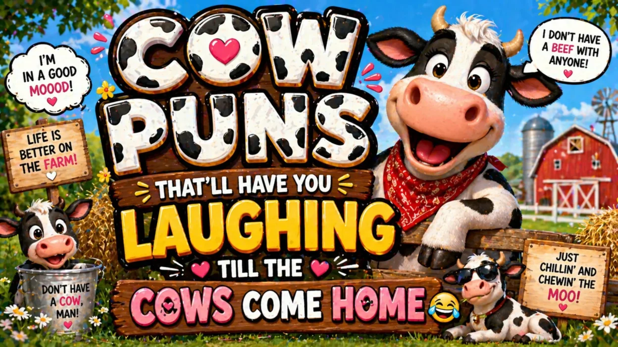 Cow Puns That’ll Have You Laughing Till the Cows Come Home 🤣