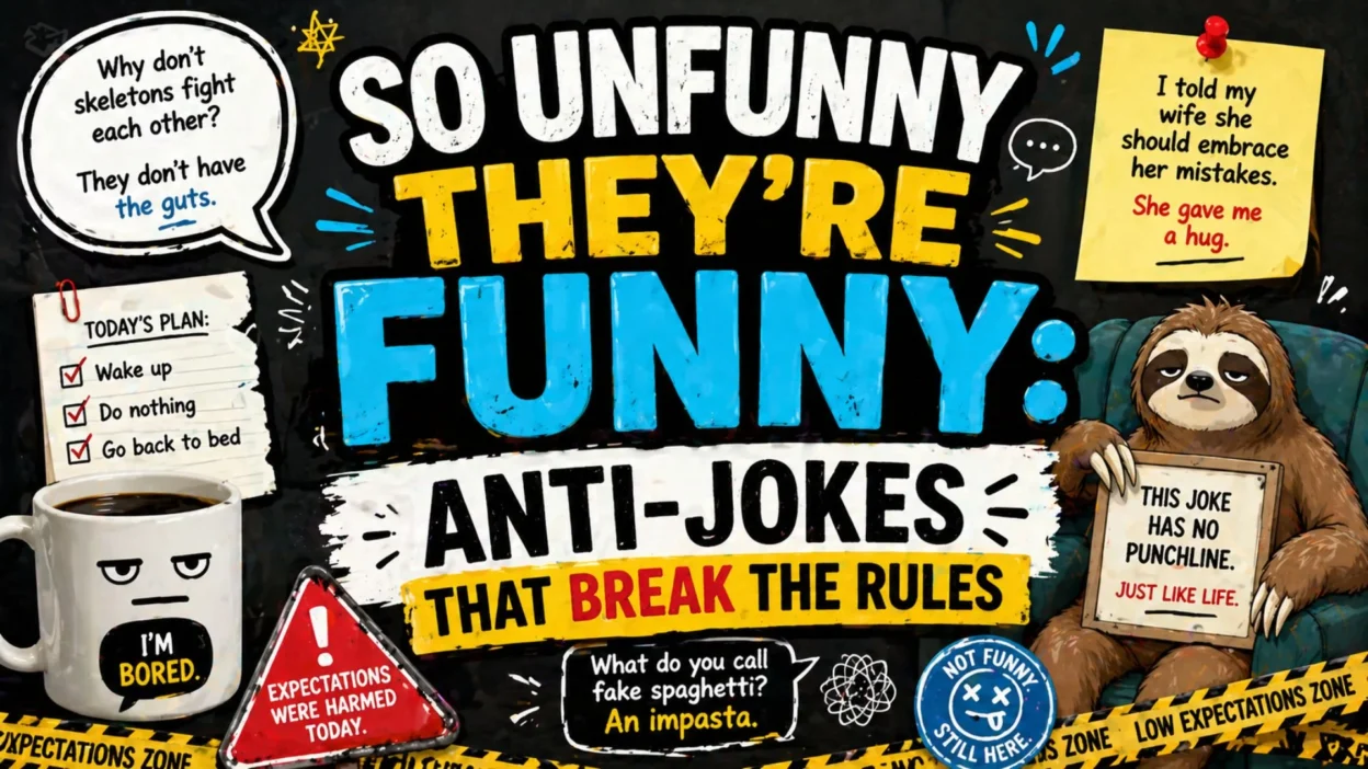 So Unfunny They’re Funny Anti-Jokes That Break the Rules