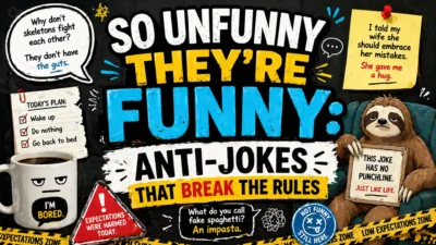 So Unfunny They’re Funny Anti-Jokes That Break the Rules