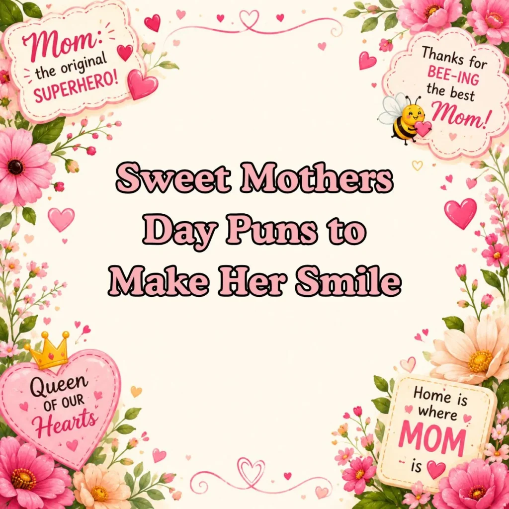 Sweet Mothers Day Puns to Make Her Smile