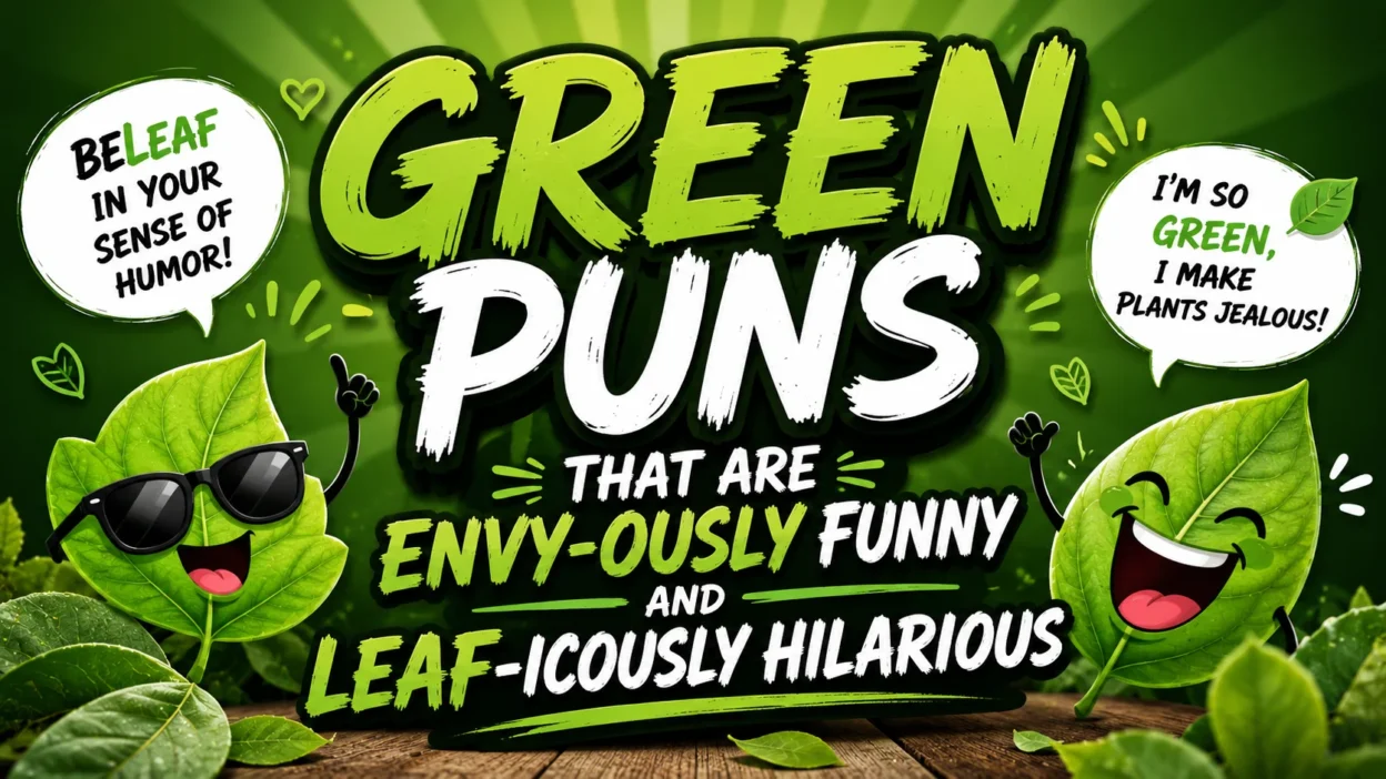 Green Puns That Are Envy-ously Funny and Leaf-icously Hilarious