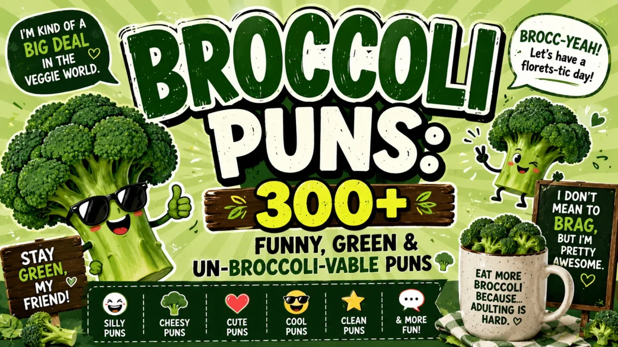 Broccoli Puns 300+ Funny, Green & Un-Broccoli-vable Puns 🥦