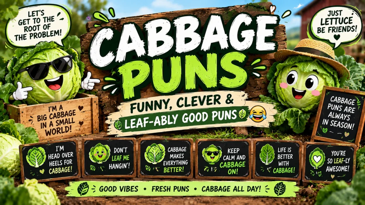 Cabbage Puns Funny, Clever & Leaf-ably Good Puns 🥬😂