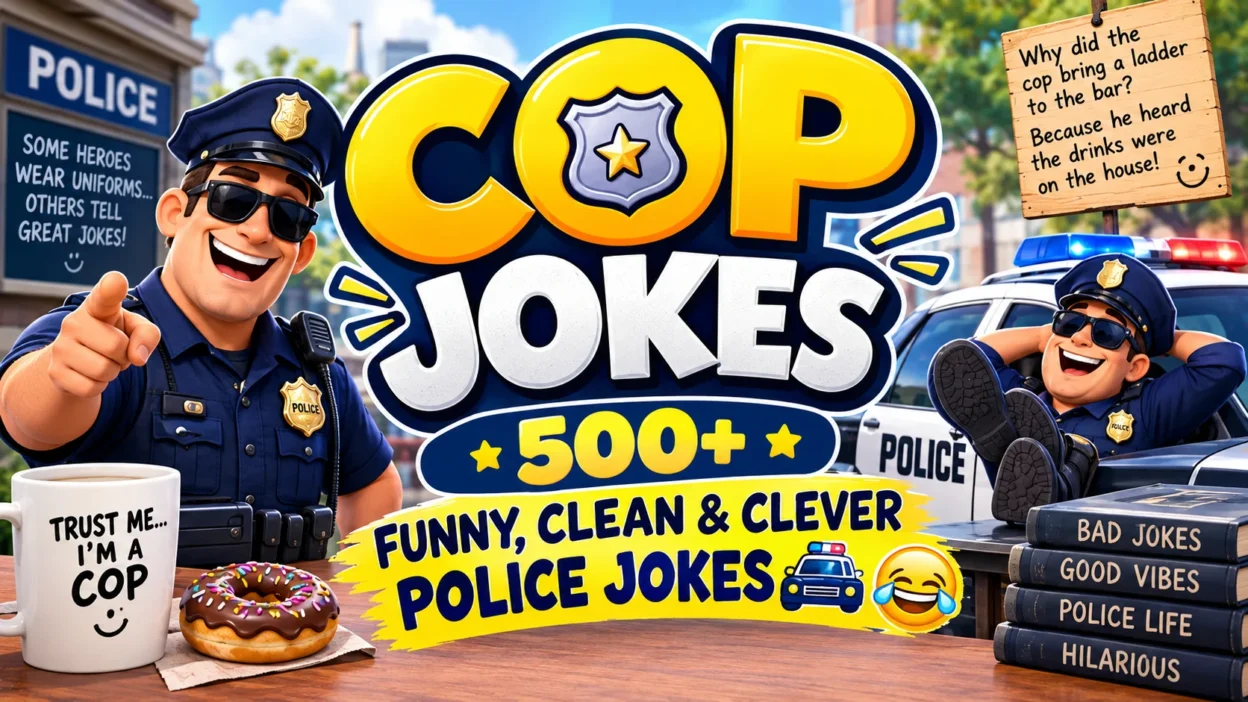 Cop Jokes 500+ Funny, Clean & Clever Police Jokes 🚔😂
