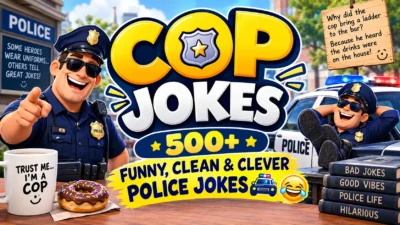Cop Jokes 500+ Funny, Clean & Clever Police Jokes 🚔😂