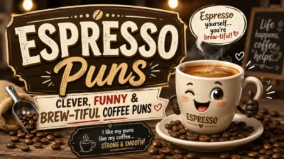 Espresso Puns Clever, Funny & Brew-tiful Coffee Puns ☕😂