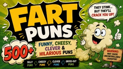 Fart Puns 500+ Funny, Cheesy, Clever & Hilarious Puns