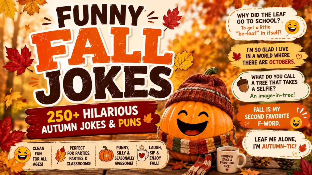 Funny Fall Jokes 250+ Hilarious Autumn Jokes & Puns 🍂