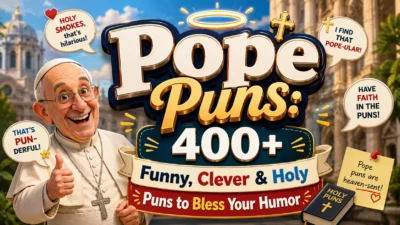 Pope Puns 400+ Funny, Clever & Holy Puns to Bless Your Humor