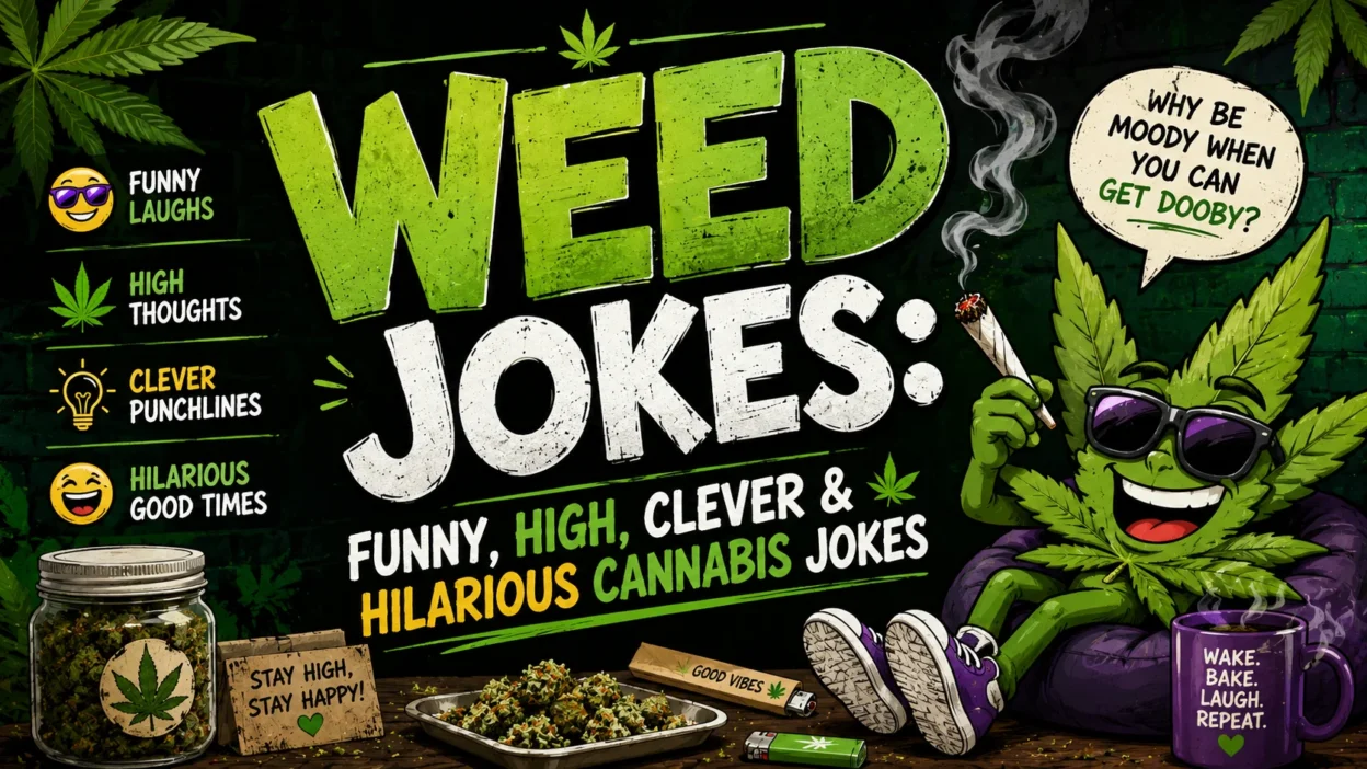 Weed Jokes Funny, High, Clever & Hilarious Cannabis Jokes 🌿
