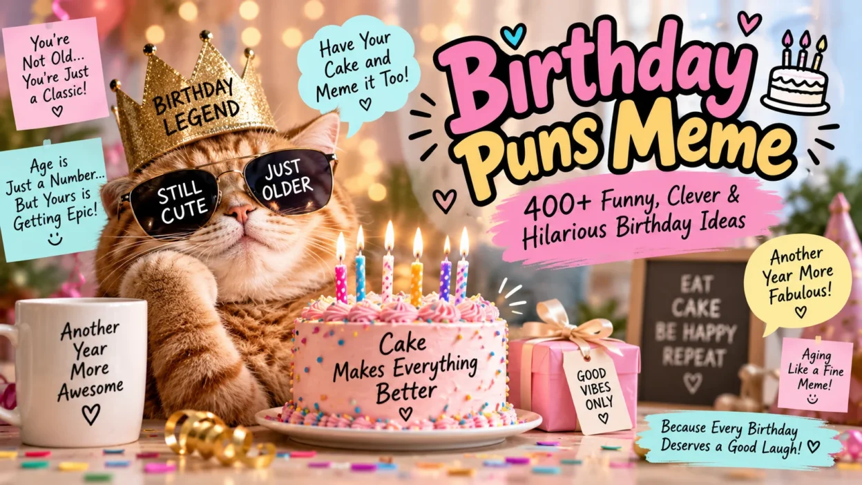 Birthday Puns Meme Funny, Clever & Hilarious Birthday Ideas