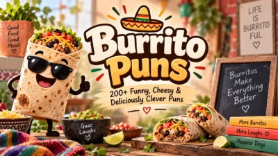 Burrito Puns 200+ Funny, Cheesy & Deliciously Clever Puns