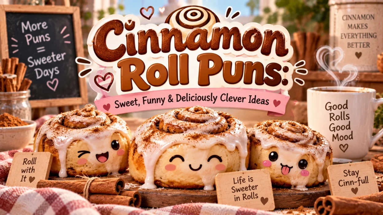 Cinnamon Roll Puns Sweet, Funny & Deliciously Clever Ideas