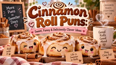 Cinnamon Roll Puns Sweet, Funny & Deliciously Clever Ideas