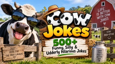 Cow Jokes 500+ Funny, Silly & Udderly Hilarious Jokes 🐄