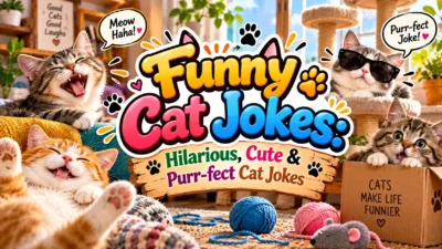 Funny Cat Jokes: Hilarious, Cute & Purr-fect Cat Jokes