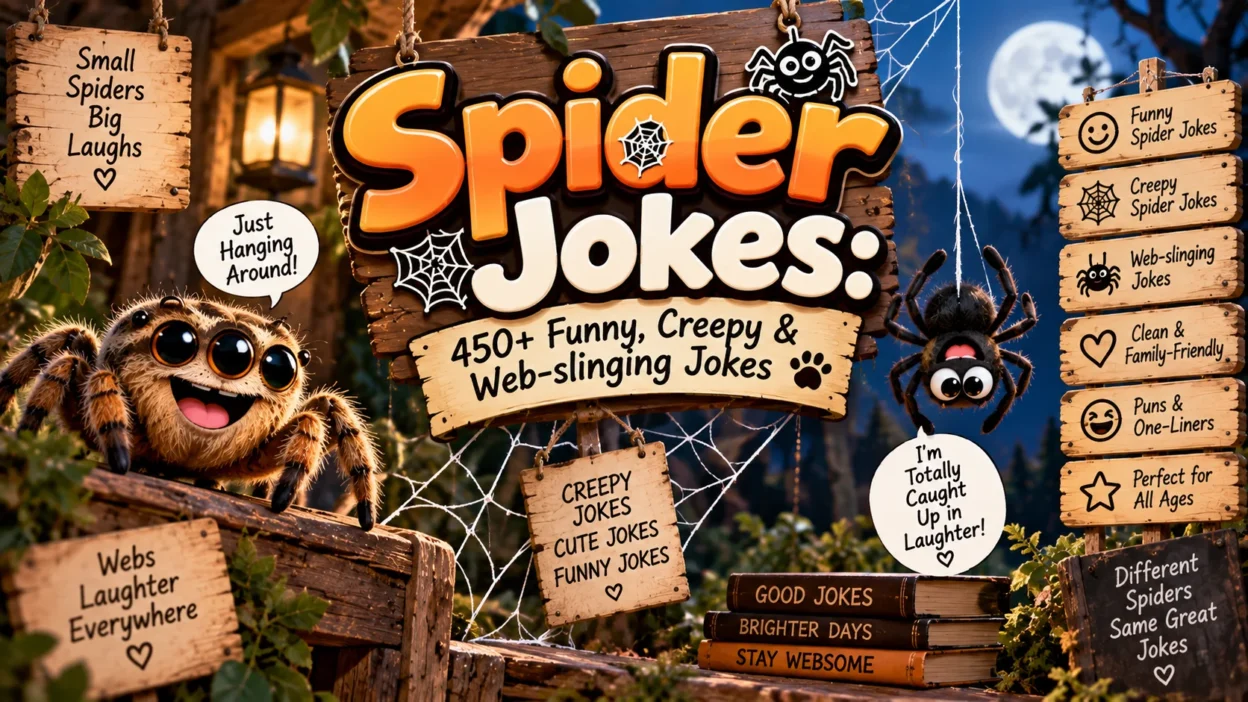Spider Jokes 450+ Funny, Creepy & Web-slinging Jokes 🕷️