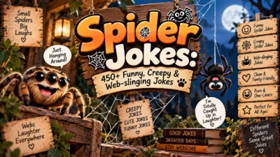 Spider Jokes 450+ Funny, Creepy & Web-slinging Jokes 🕷️