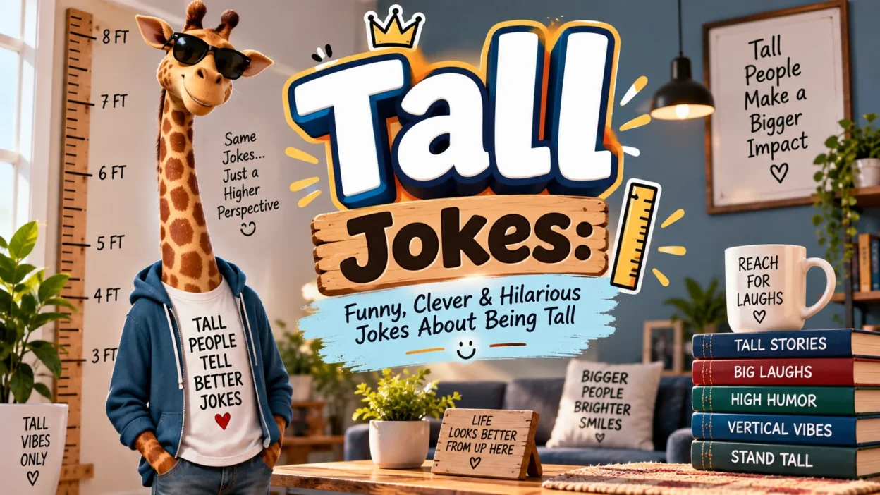 Tall Jokes Funny, Clever & Hilarious Jokes About Being Tall 📏