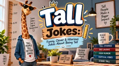 Tall Jokes Funny, Clever & Hilarious Jokes About Being Tall 📏