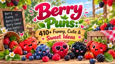 Berry Puns: 410+ Funny, Cute & Sweet Ideas 🍓