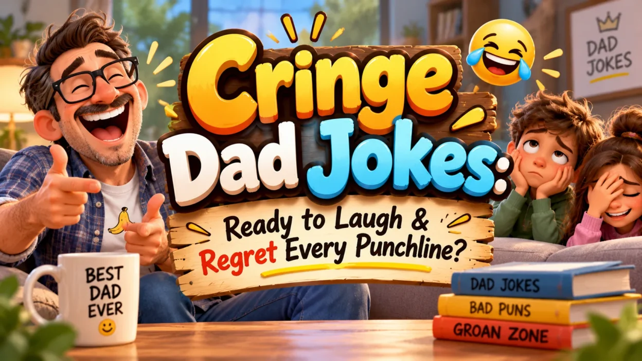 Cringe Dad Jokes Ready to Laugh & Regret Every Punchline