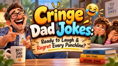 Cringe Dad Jokes Ready to Laugh & Regret Every Punchline