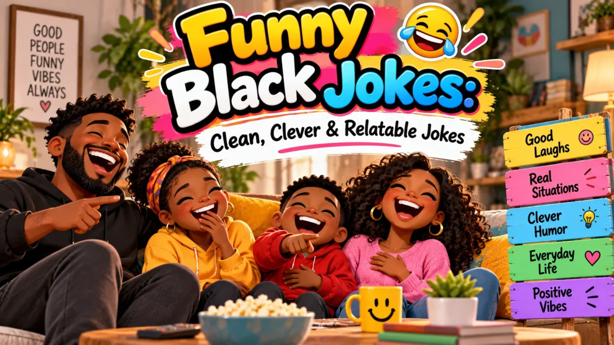 Funny Black Jokes: Clean, Clever & Relatable Jokes 😂