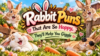 Rabbit Puns That Are So Hoppy, They’ll Make You Giggle 🐰