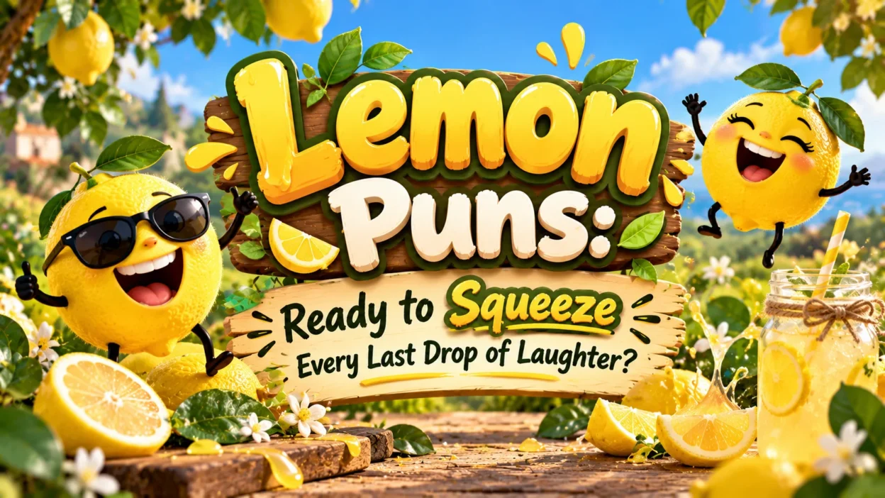 Lemon Puns Ready to Squeeze Every Last Drop of Laughter 🍋