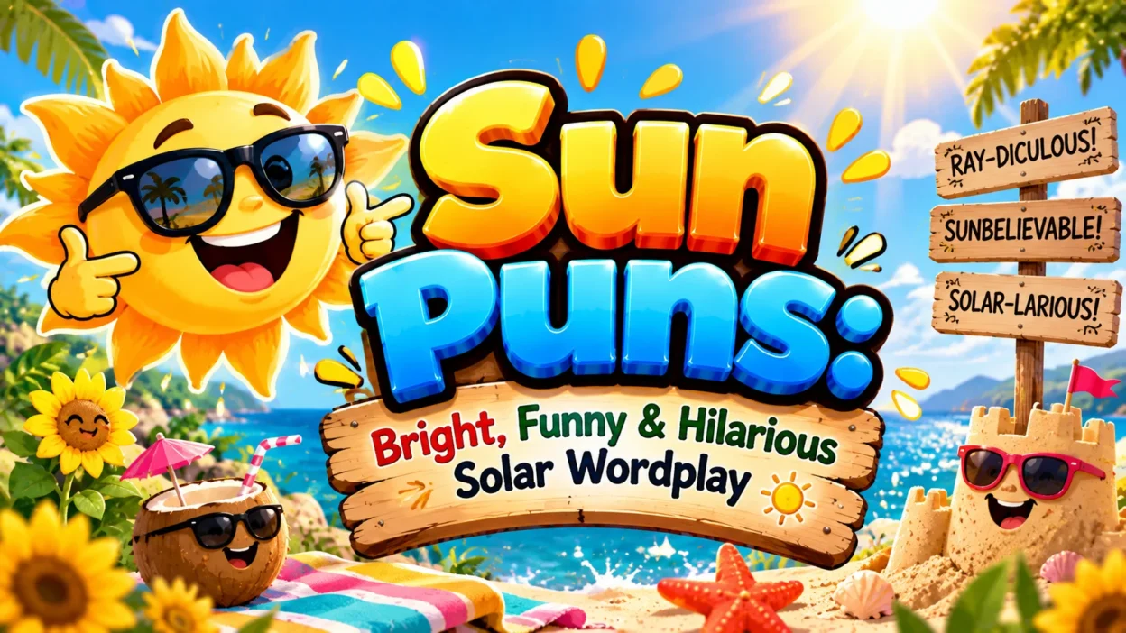Sun Puns Bright, Funny & Hilarious Solar Wordplay ☀️